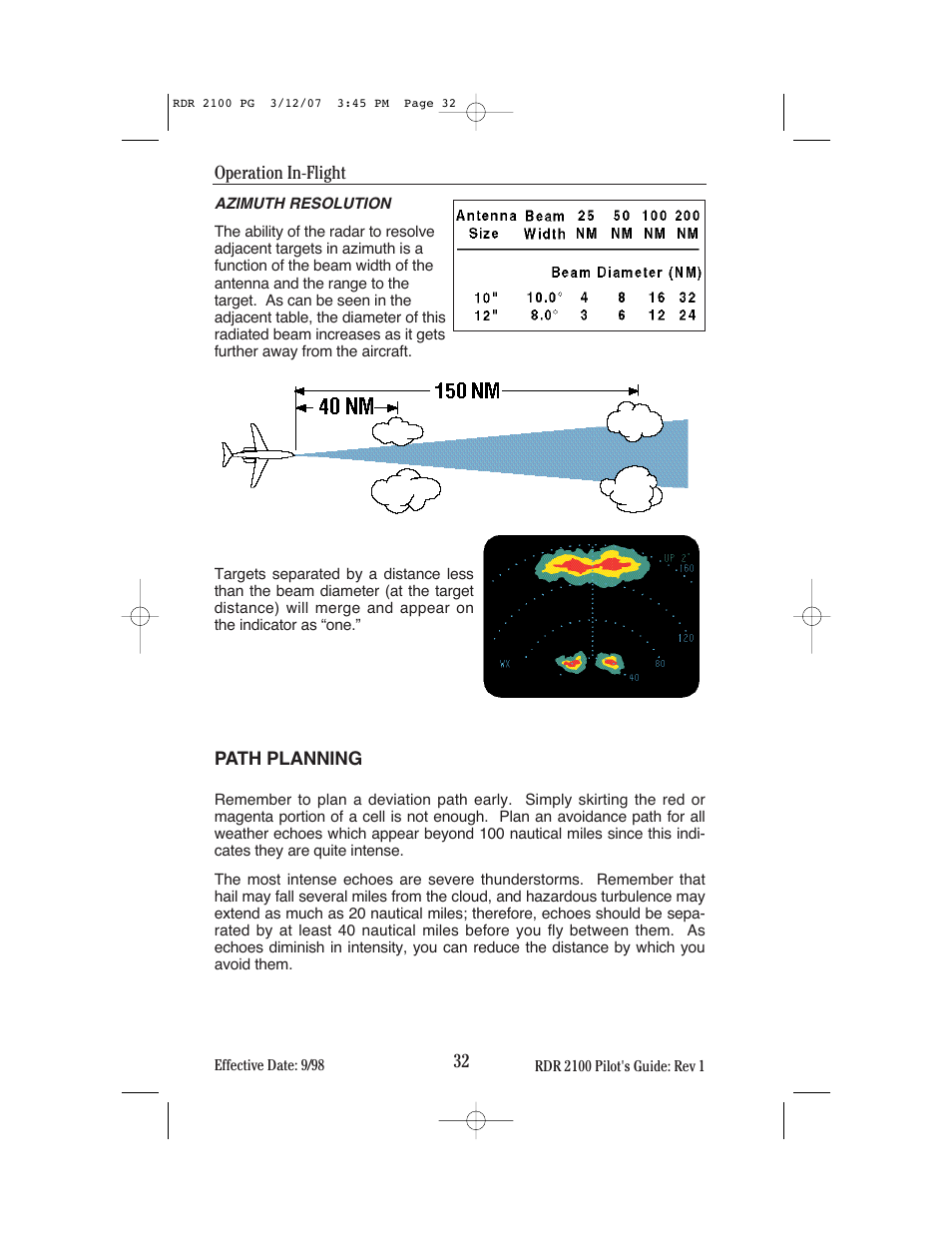 BendixKing IN-862A System RDR-2100 User Manual | Page 36 / 74