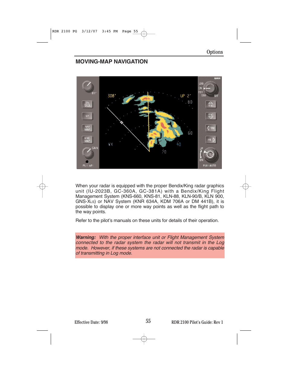 BendixKing IN-862A System RDR-2100 User Manual | Page 59 / 74