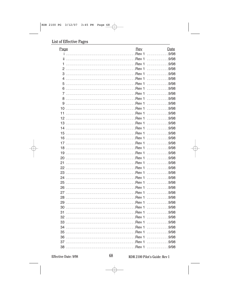 BendixKing IN-862A System RDR-2100 User Manual | Page 72 / 74