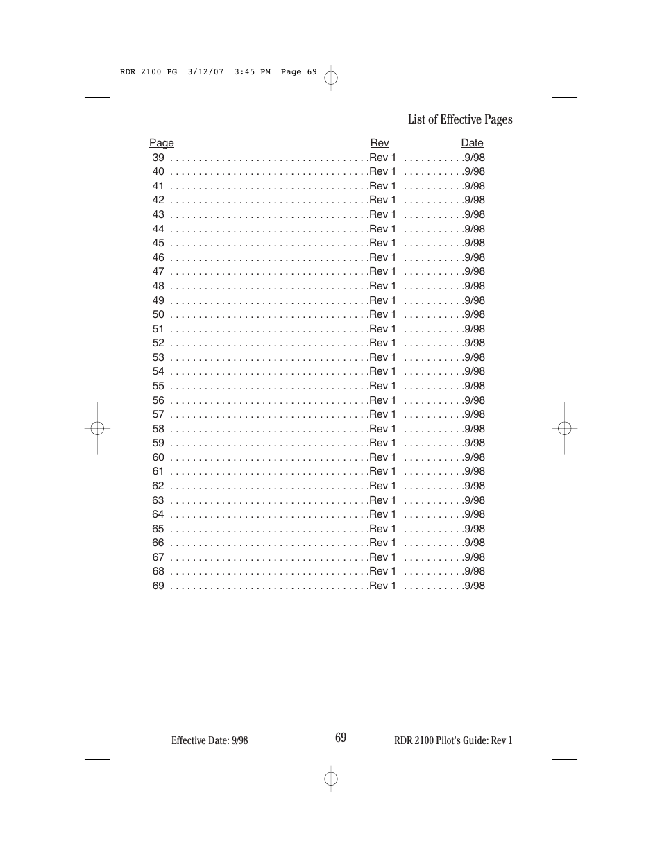 BendixKing IN-862A System RDR-2100 User Manual | Page 73 / 74