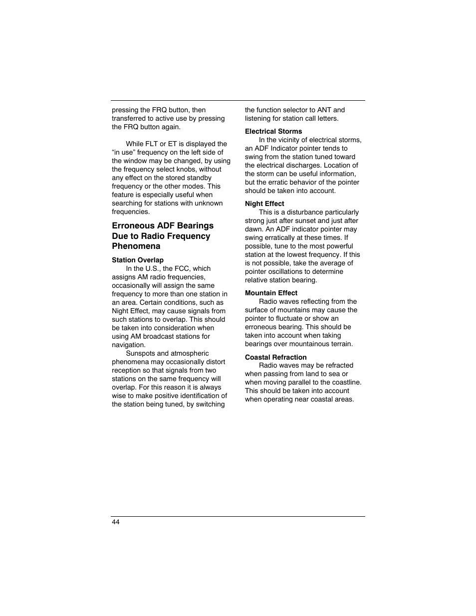 Silver crown plus pilot’s guide | BendixKing SILVER CROWN PLUS System SILVER CROWN PLUS User Manual | Page 48 / 60