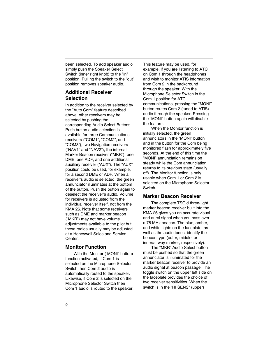 Silver crown plus pilot’s guide | BendixKing SILVER CROWN PLUS System SILVER CROWN PLUS User Manual | Page 6 / 60