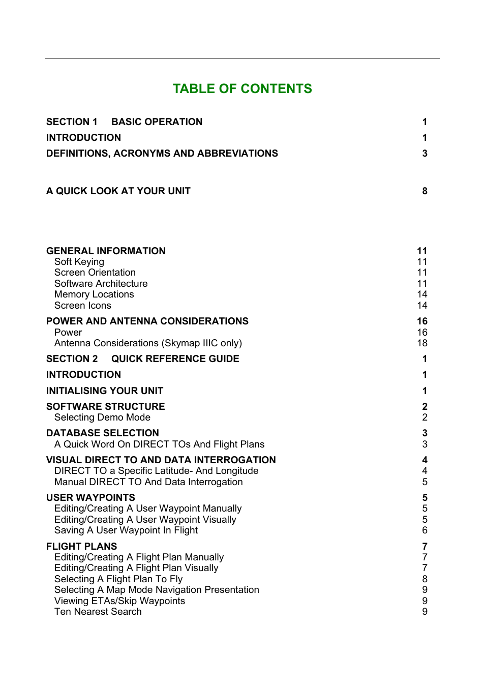 BendixKing SKYMAP IIIC User Manual | Page 4 / 155