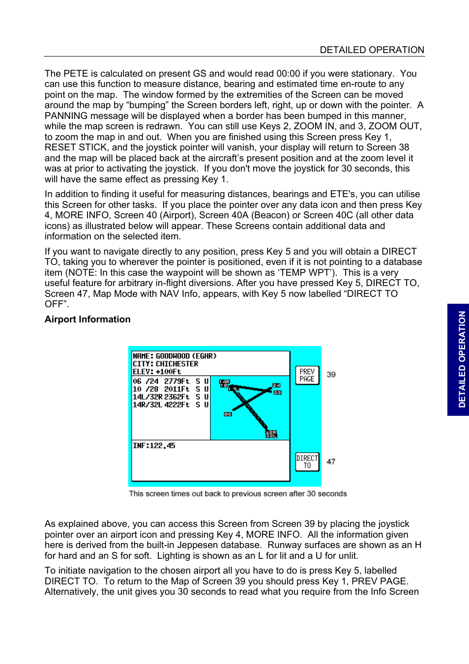 Airport information, Airport information 28 | BendixKing SKYMAP IIIC User Manual | Page 71 / 155