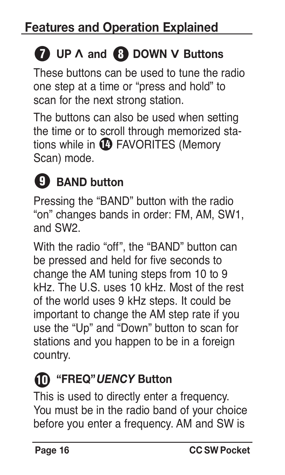 Oi u p | C. Crane SWPR User Manual | Page 16 / 32
