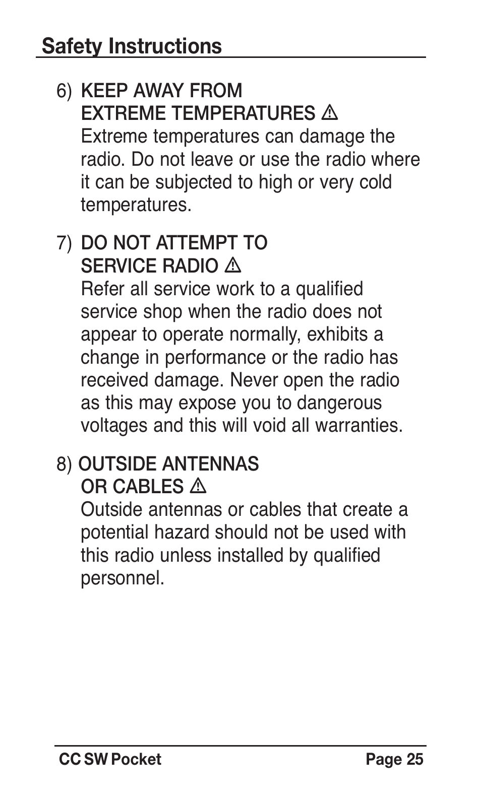 C. Crane SWPR User Manual | Page 25 / 32