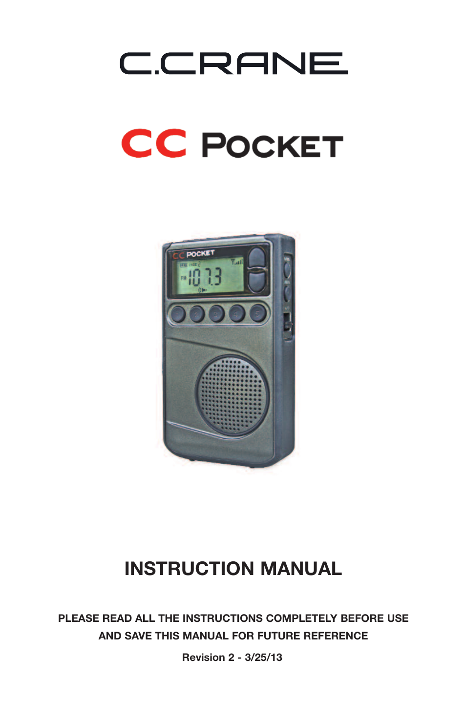 C. Crane CCPKTR User Manual | 14 pages