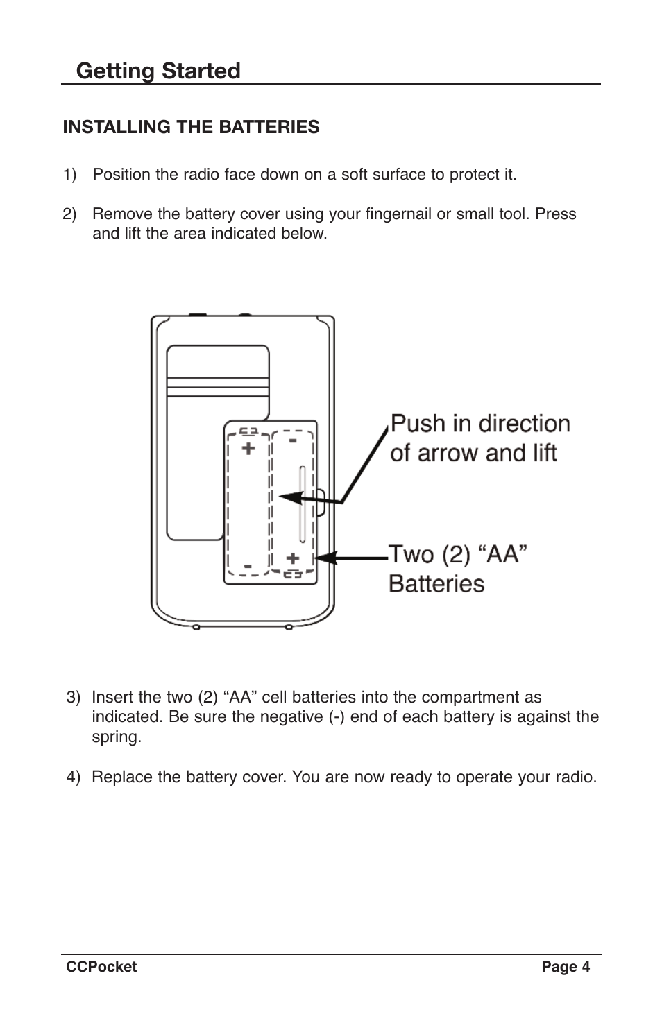 Getting started | C. Crane CCPKTR User Manual | Page 4 / 14