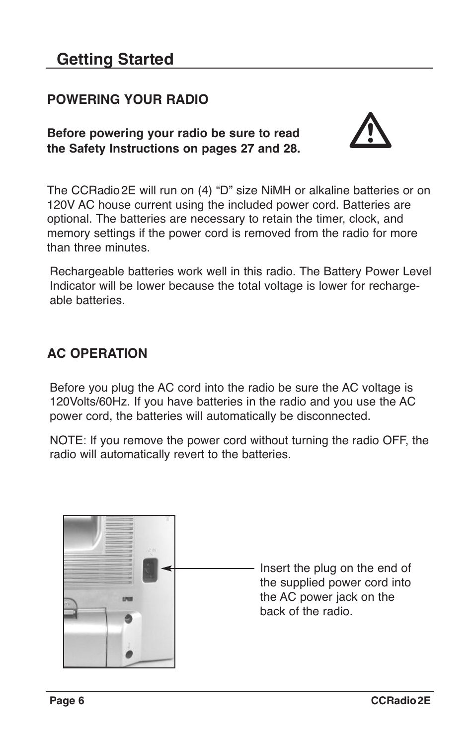 Getting started | C. Crane CC2TER User Manual | Page 6 / 32