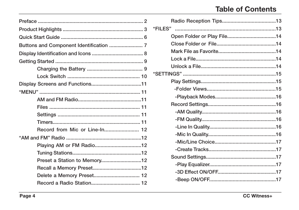 C. Crane CWTPL User Manual | Page 4 / 36
