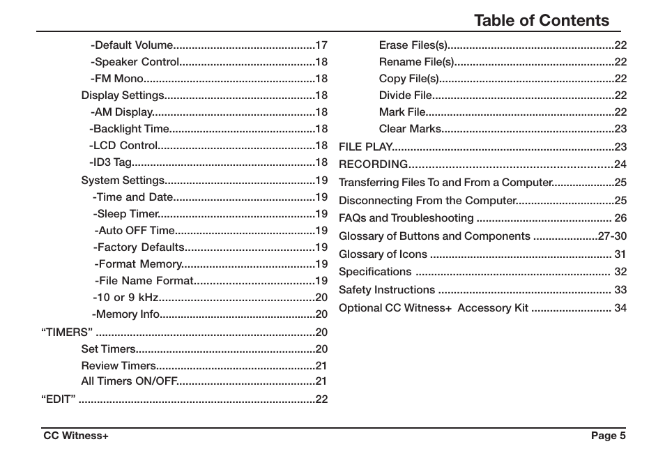 C. Crane CWTPL User Manual | Page 5 / 36