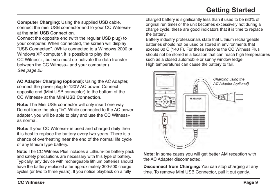 Getting started | C. Crane CWTPL User Manual | Page 9 / 36