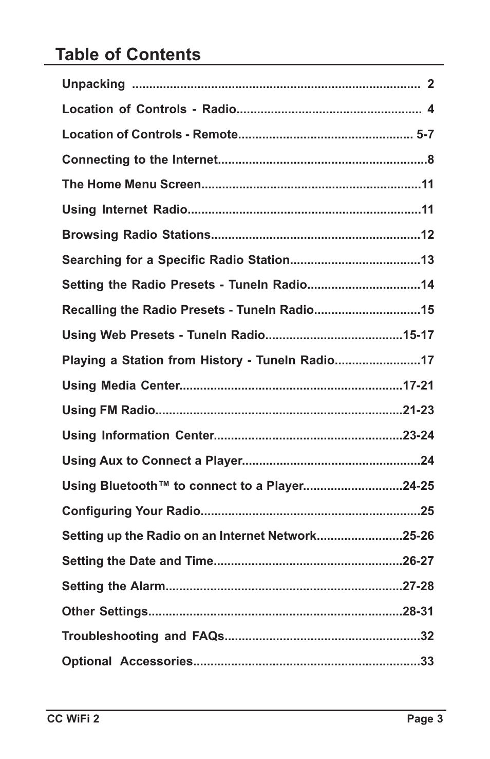 C. Crane CWF2WR User Manual | Page 3 / 35