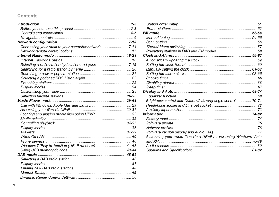 C. Crane WFR-28 FM-RDS User Manual | Page 2 / 83