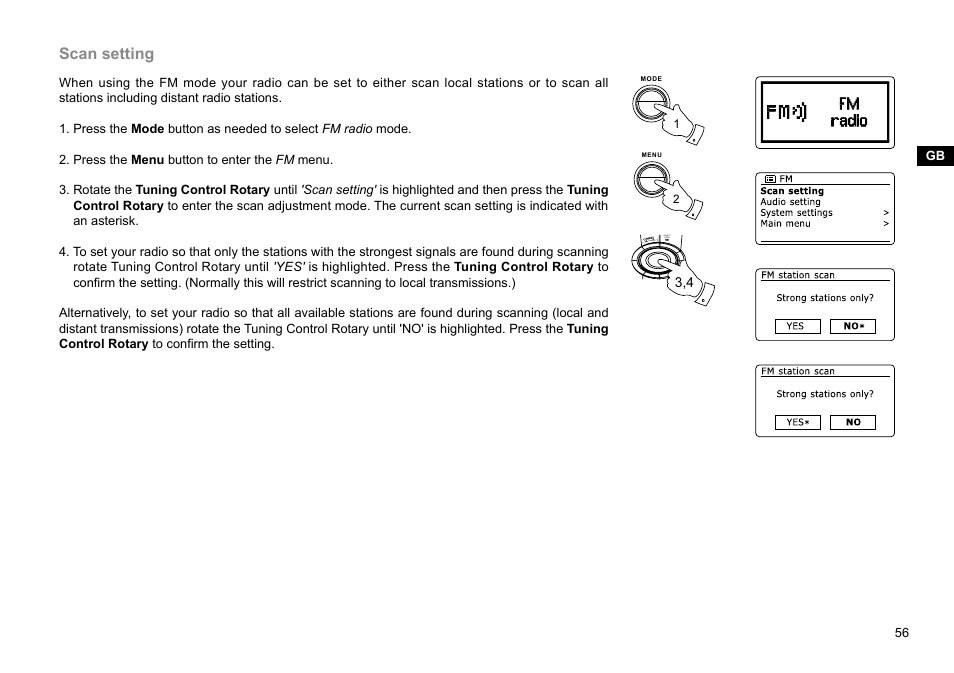 Scan setting | C. Crane WFR-28 FM-RDS User Manual | Page 57 / 83