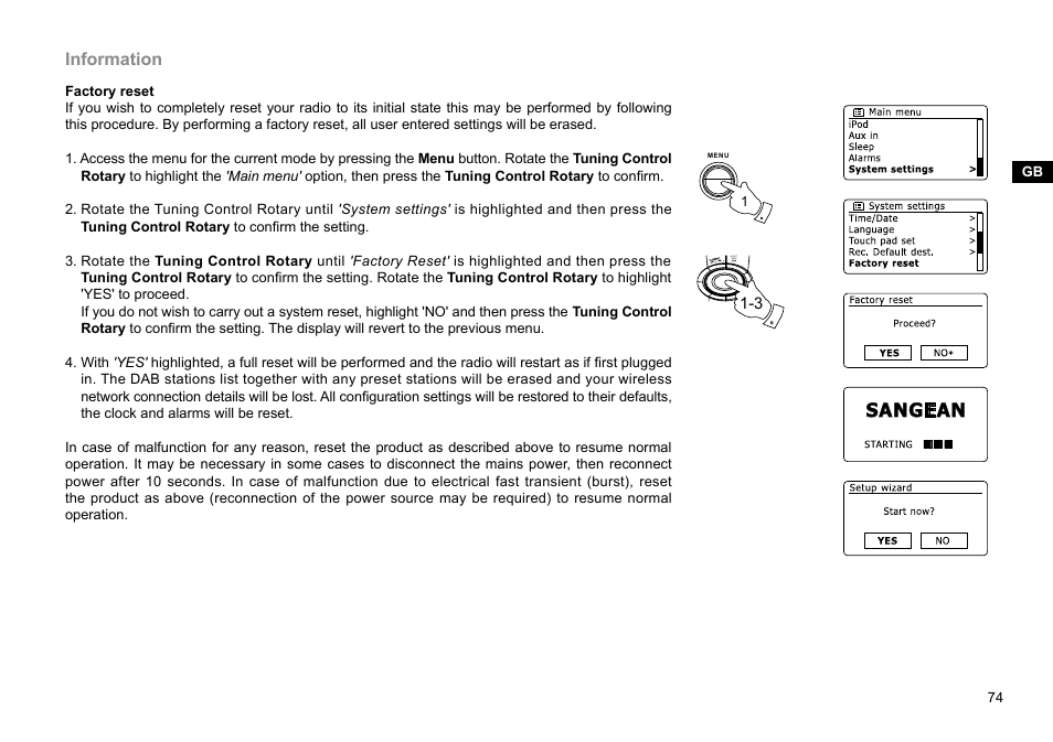 Sangean, Information | C. Crane WFR-28 FM-RDS User Manual | Page 75 / 83