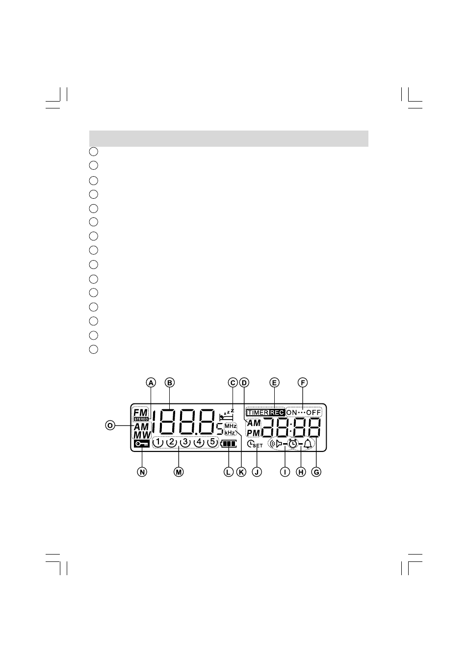 Lcd display for radio and clock | C. Crane PR-D8 User Manual | Page 3 / 170