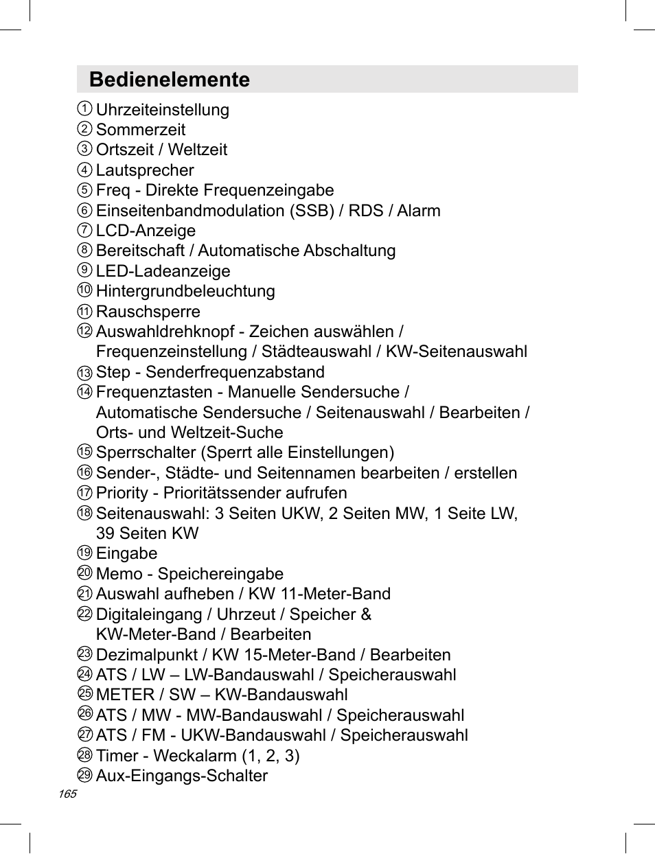 Bedienelemente | C. Crane ATS-909X User Manual | Page 166 / 202