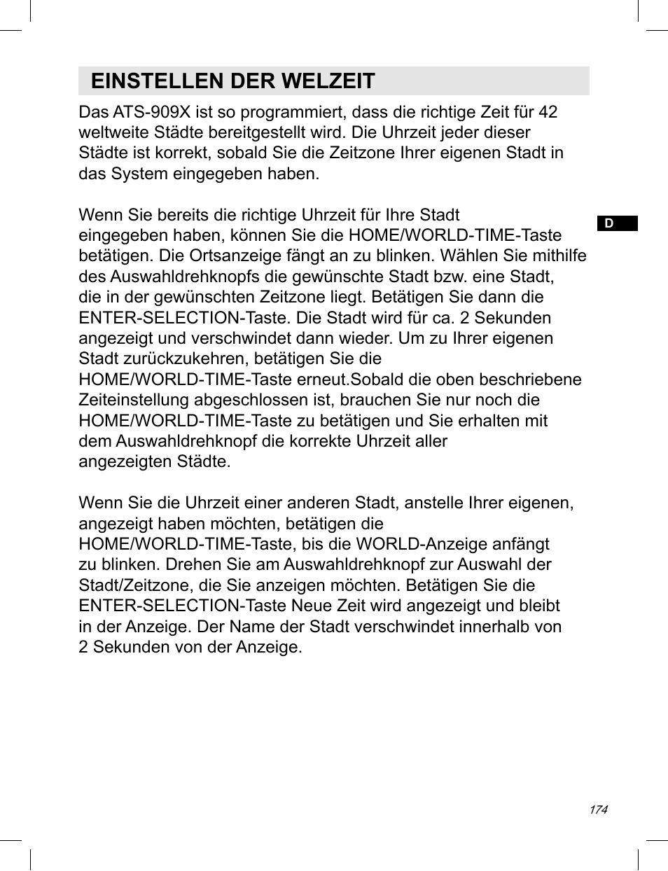 Einstellen der welzeit | C. Crane ATS-909X User Manual | Page 175 / 202