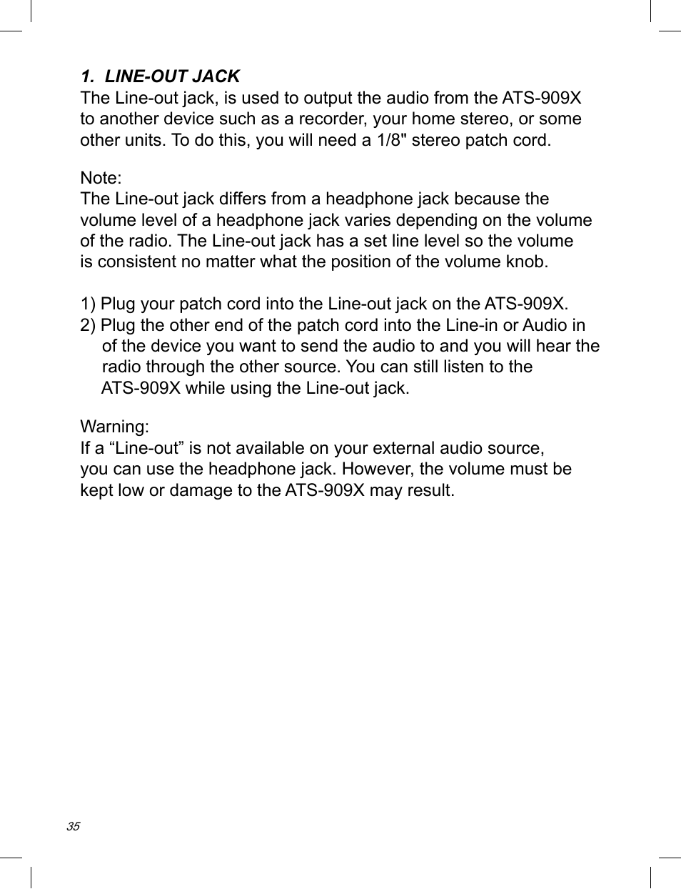 C. Crane ATS-909X User Manual | Page 36 / 202