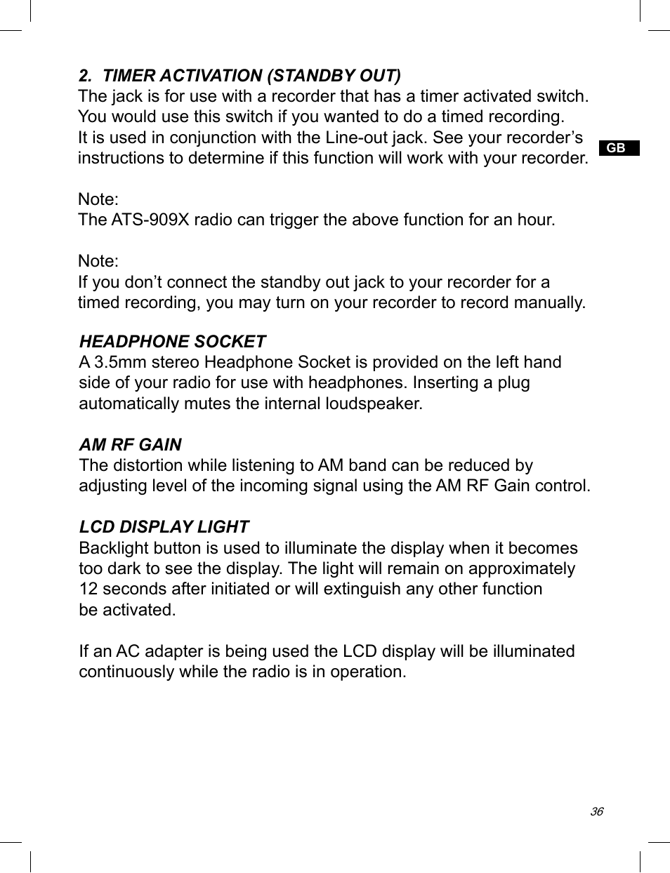 C. Crane ATS-909X User Manual | Page 37 / 202