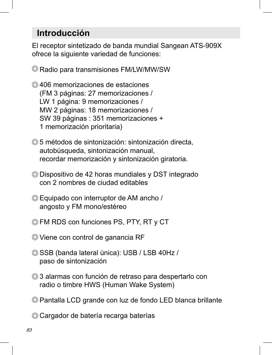 Introducción | C. Crane ATS-909X User Manual | Page 84 / 202