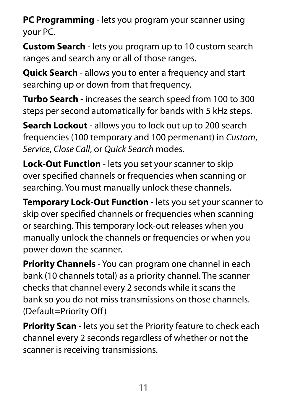 C. Crane BC75XLT User Manual | Page 11 / 60