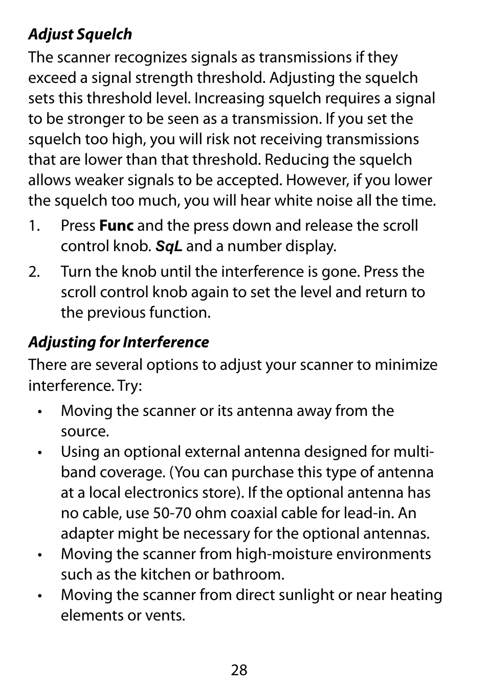 C. Crane BC75XLT User Manual | Page 28 / 60