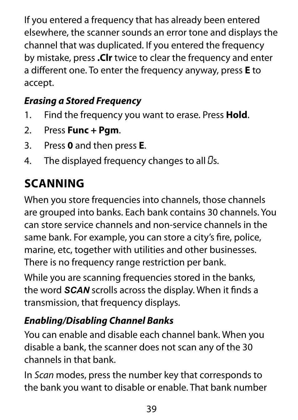 Scanning | C. Crane BC75XLT User Manual | Page 39 / 60