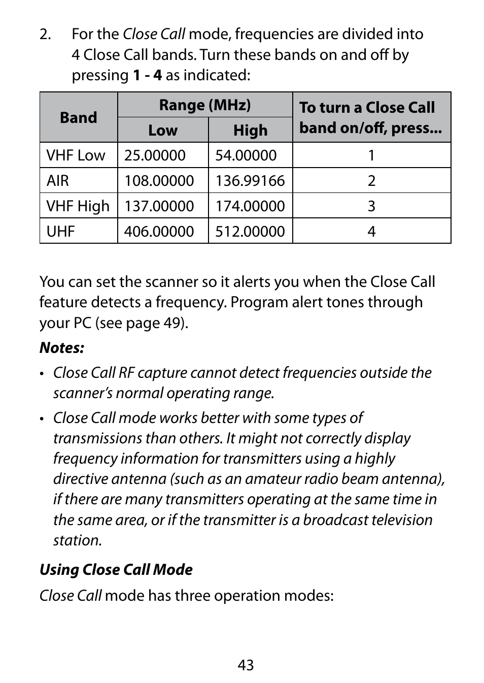 C. Crane BC75XLT User Manual | Page 43 / 60