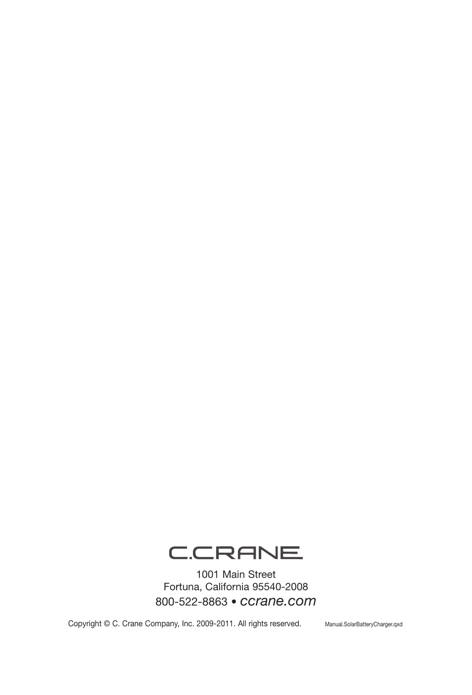 C. Crane SBC User Manual | Page 4 / 4