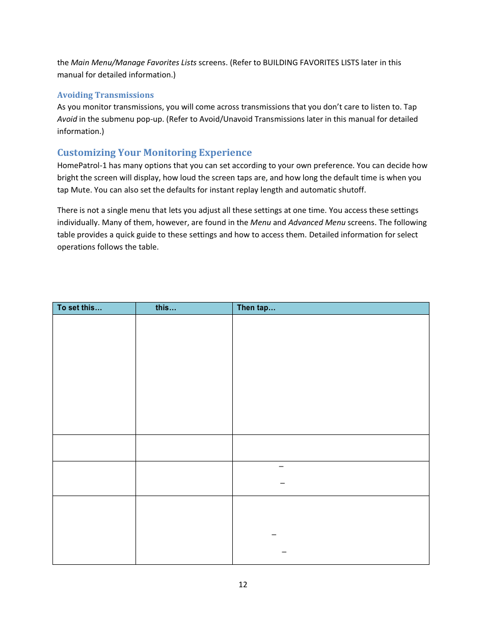 Customizing your monitoring experience | C. Crane UHPR Manual User Manual | Page 17 / 37