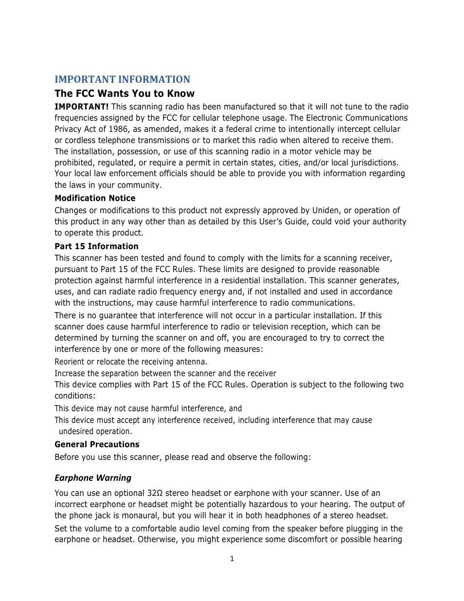 C. Crane UHPR Manual User Manual | Page 6 / 37