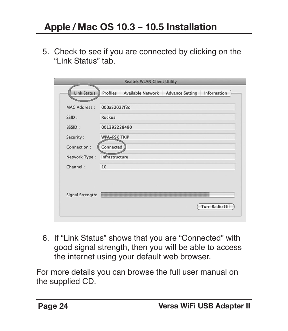 C. Crane Versa WiFi USB Adapter II User Manual | Page 24 / 28
