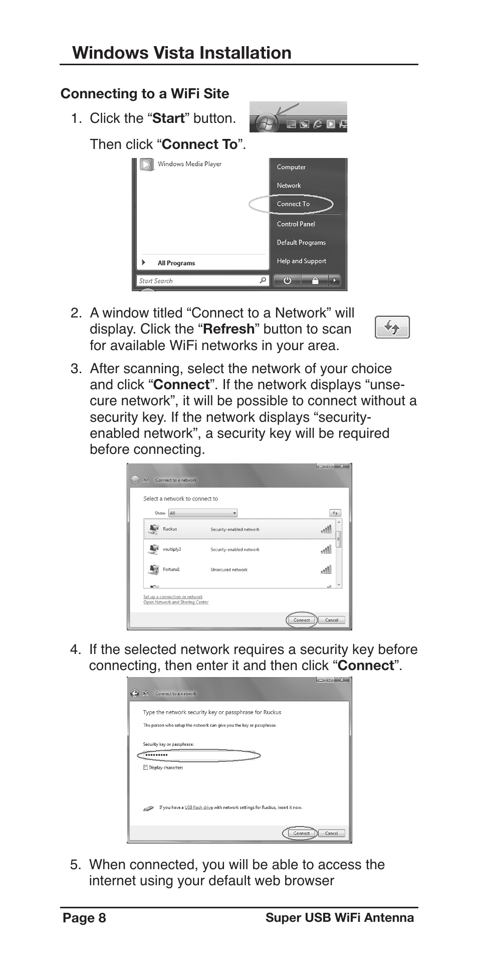 Windows vista installation | C. Crane Super USB WiFi Antenna II User Manual | Page 8 / 16