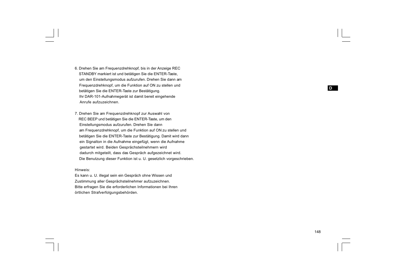 C. Crane DAR-101 User Manual | Page 149 / 161