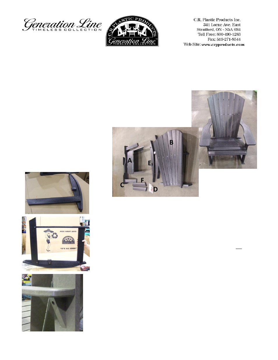 C.R.Plastic Products C04 User Manual | 2 pages