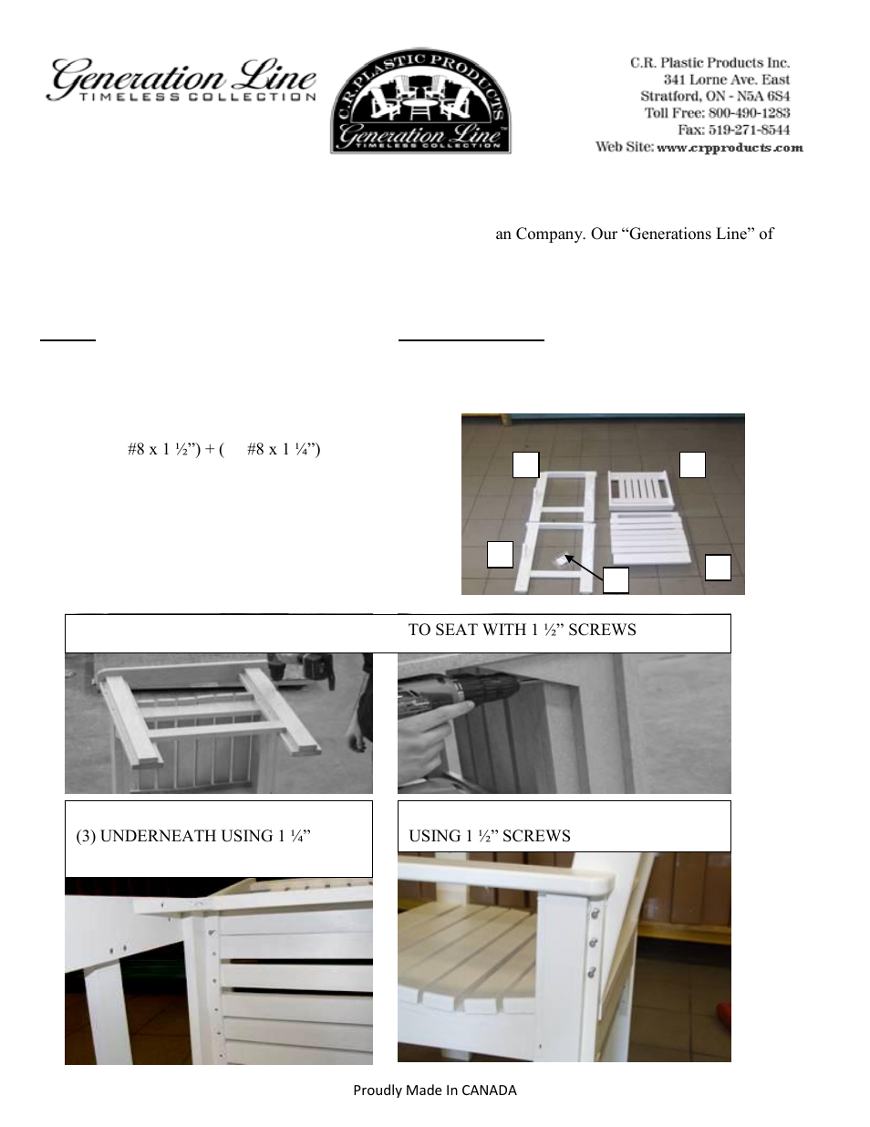 C.R.Plastic Products C12 User Manual | 1 page