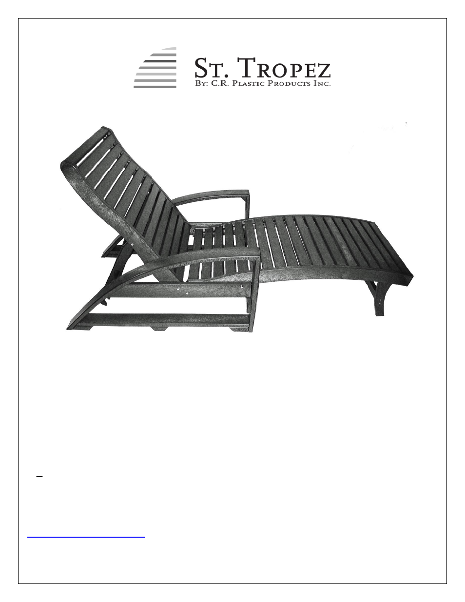 C.R.Plastic Products L38 User Manual | 4 pages