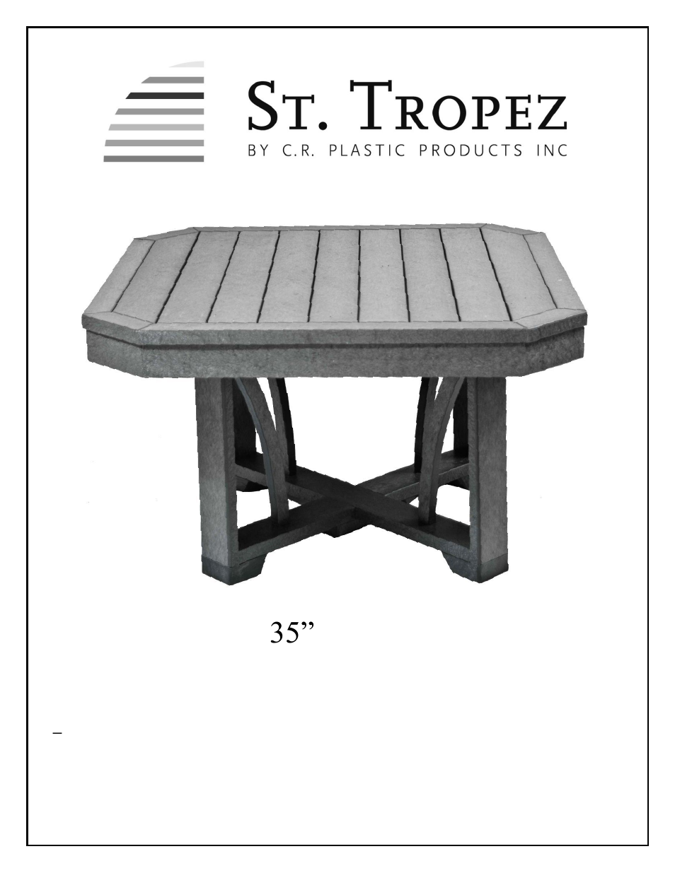 C.R.Plastic Products T30 User Manual | 3 pages