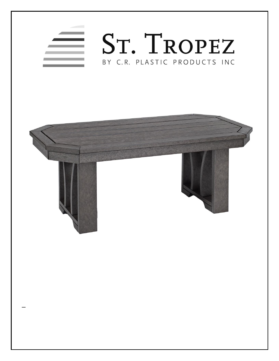 C.R.Plastic Products T33 User Manual | 2 pages