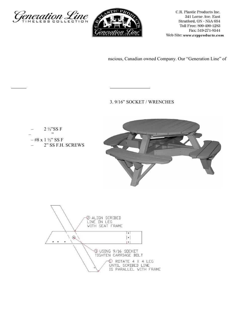 C.R.Plastic Products T51 User Manual | 4 pages