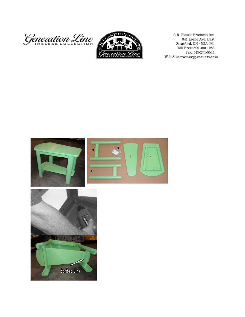 C.R.Plastic Products T04 User Manual | 1 page