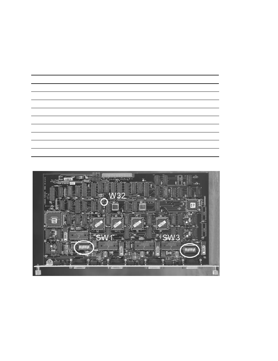 Figure 5. t1x i/o card -2, Table 1. t1 switch settings for line length -2 | CANOGA PERKINS 3240S SNMP-Managed T1/E1 Fiber-Optic Multiplexer User Manual | Page 14 / 50