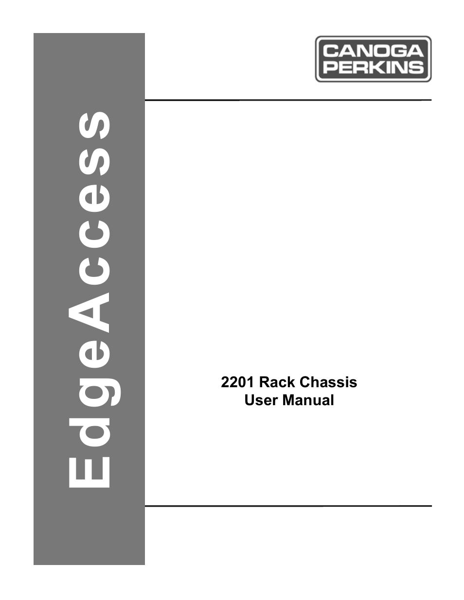 CANOGA PERKINS 2201 Rack Chassis User Manual | 18 pages