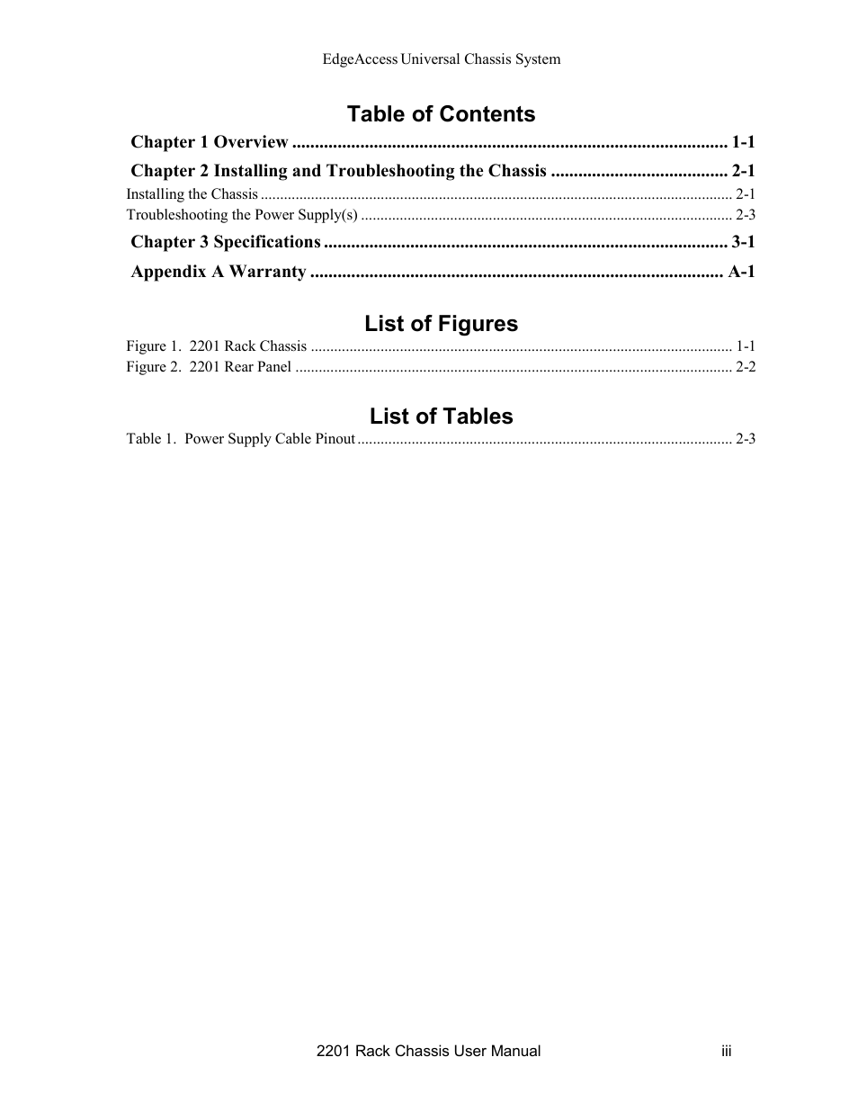 CANOGA PERKINS 2201 Rack Chassis User Manual | Page 5 / 18