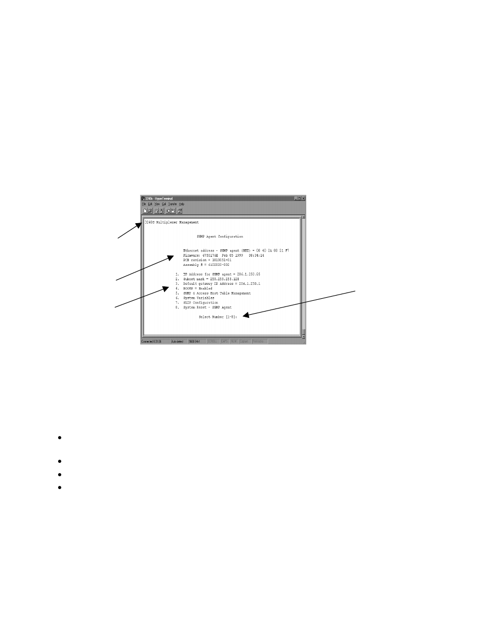 Management user interface, General screen format | CANOGA PERKINS 3240S SNMP-Managed T1/E1 Fiber-Optic Multiplexer User Manual | Page 22 / 48