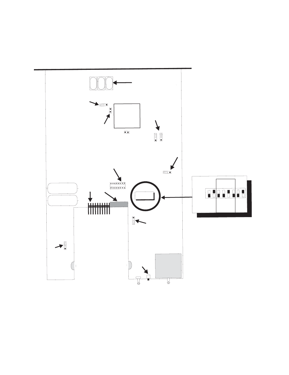 1 and figure 3-4, Figure 3- 4, Nd figure 3-4 for the | Internal clock option switches | CANOGA PERKINS 2240 Fiber Optic Modem User Manual | Page 40 / 98