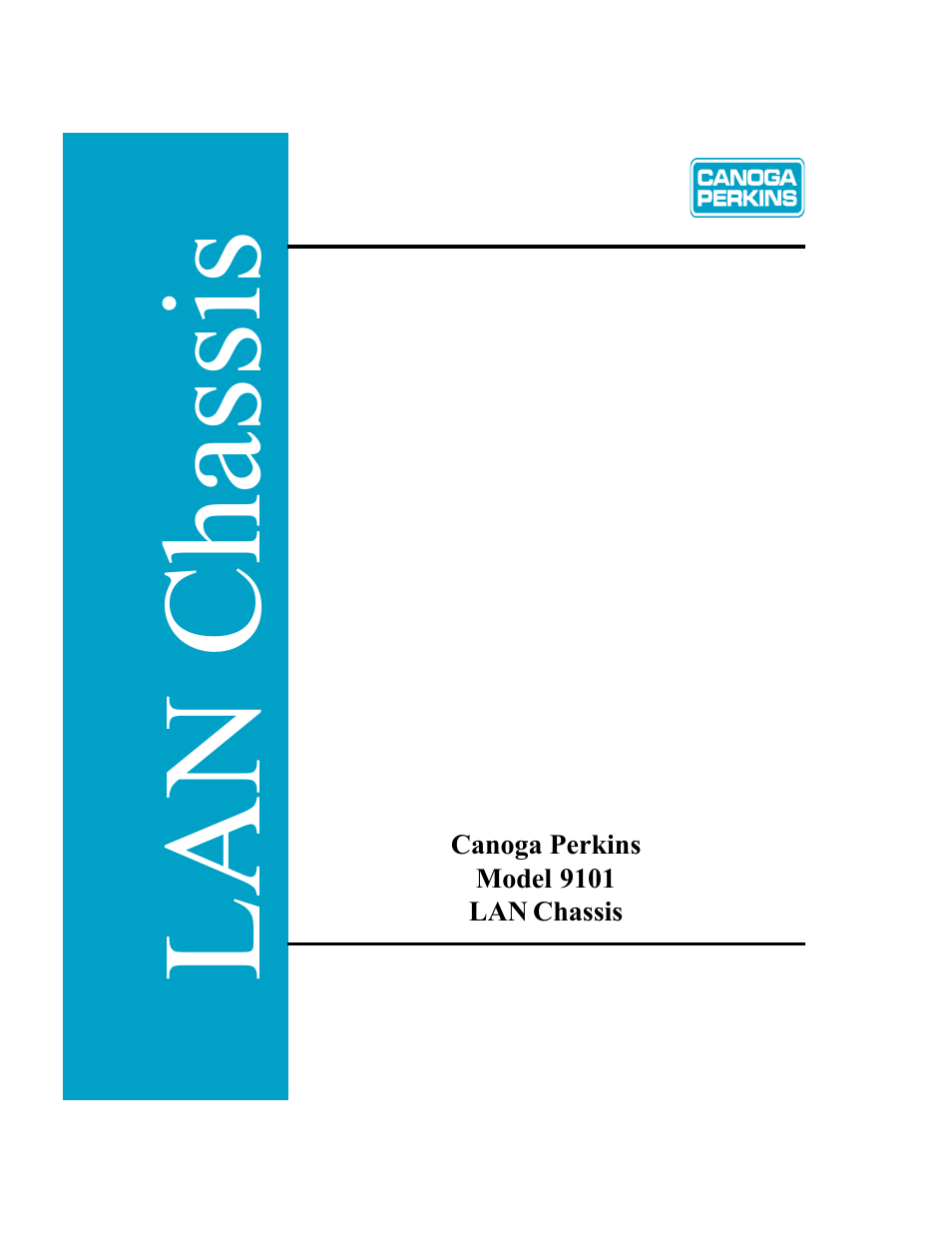 CANOGA PERKINS 9101 LAN Chassis User Manual | 31 pages