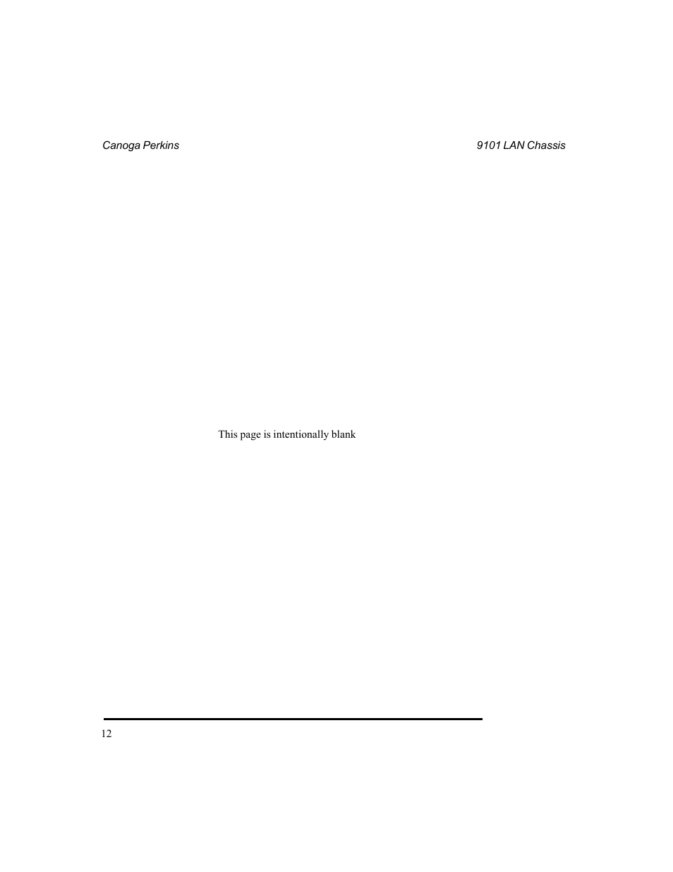 CANOGA PERKINS 9101 LAN Chassis User Manual | Page 12 / 31